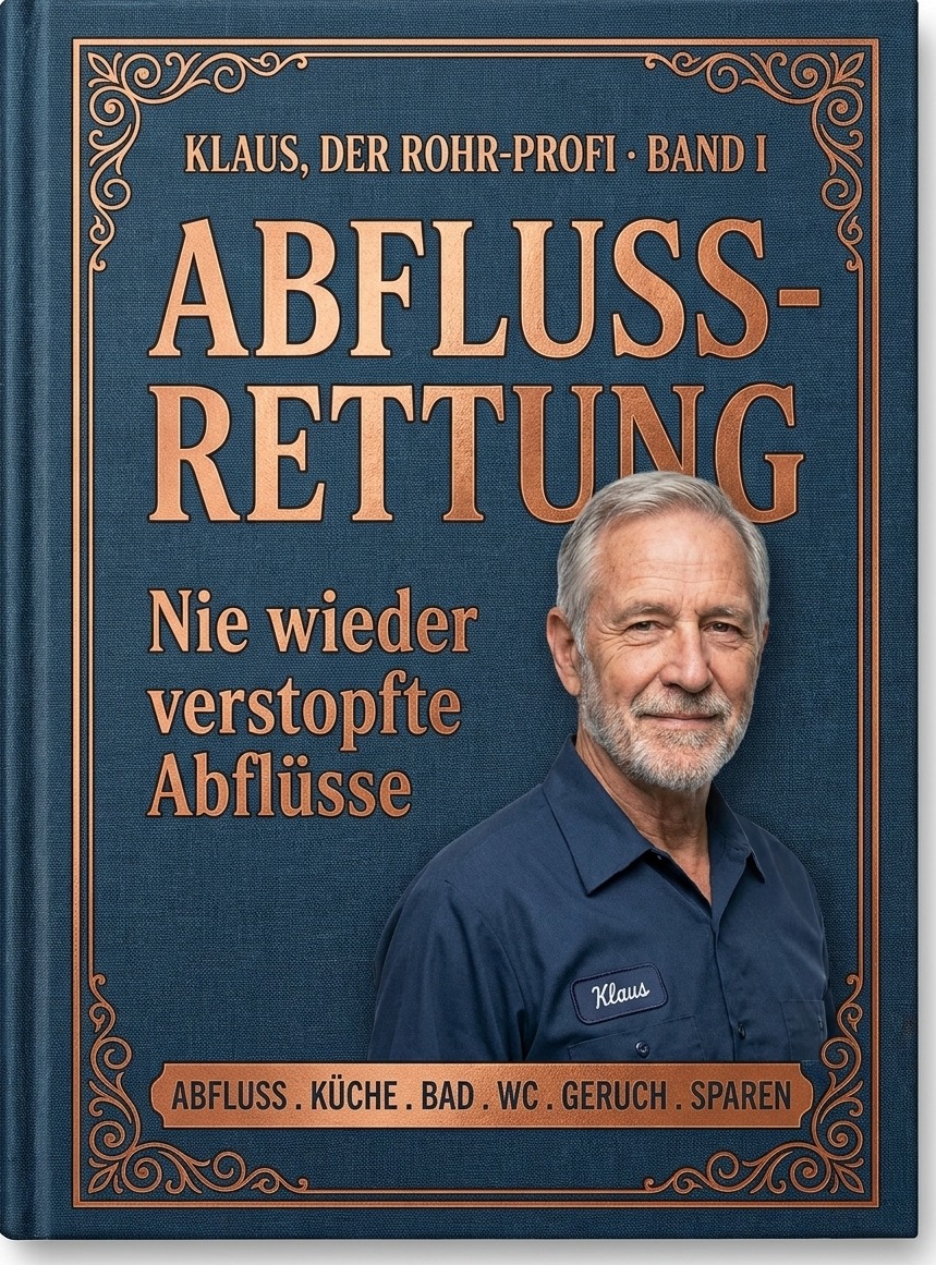 Band I, Abfluss-Rettung: Cover des E-Books von Klaus, dem Rohr-Profi