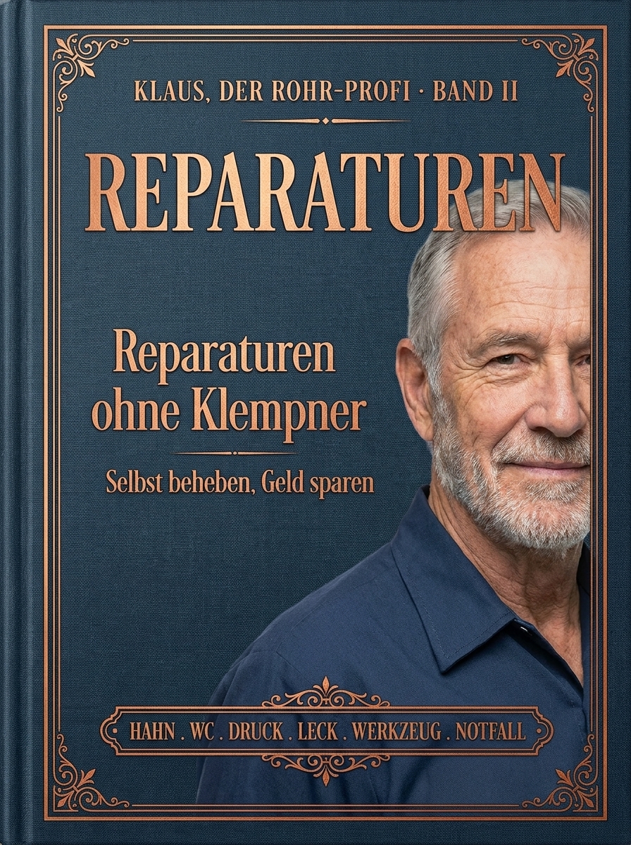 Band II, Reparaturen selbst gemacht: Cover des E-Books von Klaus, dem Rohr-Profi
